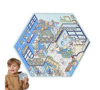 House Stickers, Cartoon Scene Stickers | Home Visual Stacking Decal,Cartoon Visual Stacking 3D Stickers for Friends, Boys, Girls