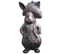 House Studio Easter- Garden Rabbit Statue Outdoor Decor Resin Funny Bunny Figurines for Outdoor Patio Lawn Yard Art Decoration Easter Rabbit Figurines mom Gifts