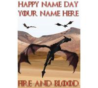 House Targaryen Game Of Thrones A5 Personalised Birthday Card TV & Film refPIDz001