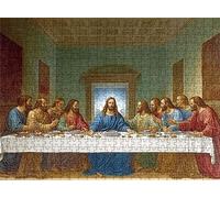 House The Last Supper Puzzle - 5000 Piece Jigsaw Puzzles for Adults - The Back Features Printed Letter Guides - and The Pieces fit Together Snugly - Wooden Puzzles for Adults 61.6 X 41.5 Inch s7h-364