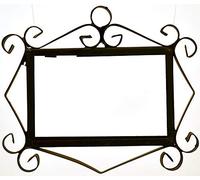 House Tile Numbers, Spanish Ceramic Numbers & Letters Tiles, Church Window Design, Frame Size: 7.5cm x 10.5cm (3 Tile Frame)