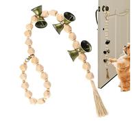 House Training Bell for Puppy Training | Bell for Puppies as Toilet Trainer | Wooden Beads Dog Bell for House Unit - For Toilet Aisle Living Room Bathroom Balcony Patio Outdoor Apartment