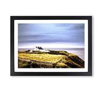 House Upon The Coast of Dublin Ireland Framed Print | A2 Black Framed Wall Art | Ready to Hang | Modern Beach Picture | Living Room Bedroom Lounge Office