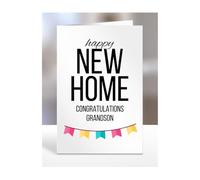 House Warming Card for Grandson, New Home Gifts, Moving In, House Gifts for Women, Men, Happy, Congratulations, Presents, Him, Her, A5-188_116