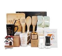 House Warming Gifts New Home,13 Pcs New Home Gift Ideas Basket,Personalized Housewarming Gifts for Homeowners