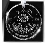 House Warming Gifts New Home 2026 crystals With Gift Box Ornament for Send Keepsake Decorations for Couples, Women, Colleagues, Teacher, Couple, Companion, Homeowners, Families, Housewarming The Gift