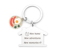 House Warming Gifts New Home Gift, New Home Keyring Housewarming Gifts House Keychain for Relatives and Friends Couple Keyrings Gift Ideas for Men Women, Christmas Keyring Accessories