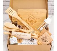 House Warming Gifts New Home,House Warming Gifts Basket for Couple,Housewarming Gifts New Home,New Home Essentials Gift Ideas,Home Sweet Home Rolling Pin Cutting Board Coaster