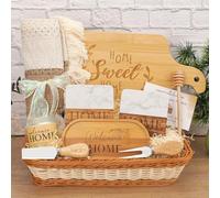 House Warming Gifts New Home,Unique Housewarming Gift,Realtors Closing Gift,Serving Board Housewarming Basket for Couples Women Men