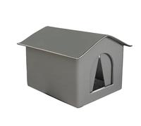 House - Weatherproof Insulated Stray Cat Shelter | Foldable Warm Pet Cave for Winter | Waterproof Elevated Tent for Stray Cats, Kittens, Puppies, Small Animals | Use in Outdoor Barn and Porch