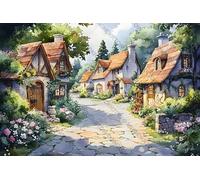 House with House Left Puzzle for Adults Educational Intellectual Jigsaw Puzzle,Beautiful Fantasy Puzzles for Adults Fun Game_500pcs