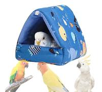 House With Warm Bird Bed: Hammock For Parrots Resting, Comfortable Plush Sleeping Cottage | Soft Closed Comfort Zone To Offer Lovebirds, Budgies, Medium Birds