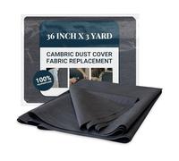 House2Home 36 Inch x 3 Yard Upholstery Black Cambric Dust Cover Fabric Replacement for Sofas, Chairs, Conceals Frame and Staples Inside Furniture
