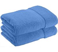 HOUSEGADS Bath Sheets 600 GSM 100% Cotton Bath Towels, Ultra Absorbent & Quick Dry, Large Hotel Quality Bathsheet Set of 2, Soft and Highly Absorbent Quality (Cobalt Blue, 80X140CM)