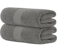 HOUSEGADS Extra Large Bath Sheets 70x140 cm 600 GSM - Pack of 2, Luxury 100% Cotton, Large Highly Absorbent & Quick-Dry Bath Towels for Bathroom, Spa, Hotel (Navy Blue)