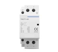 Household AC Contactor TOCT1 2P 63A 110V COIL 230V/220V 50/60Hz Din Rail Household AC Modular Contactor 2NO 1NC 1NO(2P 63A 110V 2NO)