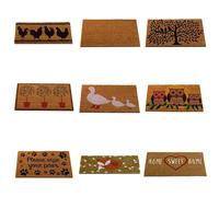 Household Accessories Rubber Cover Natural Insert Door Heavy Duty Coir Mat (Fox)