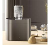 Household Automatic Cup Washer, Glass Rinsing Machine, Fountain Type Cleaning, Tea Set with Diameter 3-10CM, 1.6L Capacity, for Water Bottles and Coffee Cups