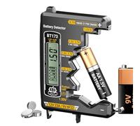 Household Battery Tester - LCD Display 9- ABS Digital LCD Display, Compact Battery Checker, Handheld BatteryAnalyzer | MultiType Indicator Tool Health Detector For School Office Outdoor Trips