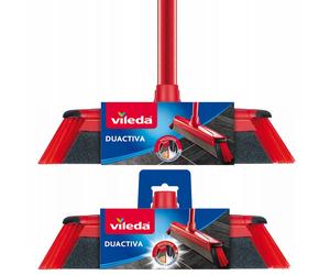 Household Broom Brush with Sponge and Refill Pack Vileda DuActiva 2in1
