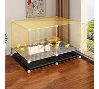 Household Chicken Coop With Removable Tray, Barbed Wire Poultry Cage, Indoor & Outdoor Pet Playpen For Cats, Rabbits, Ducks, Easy Assembly, 1.5cm Encrypted Gap(70 * 35 * 45cm)