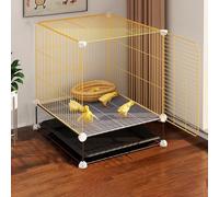 Household Chicken Coop With Removable Tray, Barbed Wire Poultry Cage, Indoor & Outdoor Pet Playpen For Cats, Rabbits, Ducks, Easy Assembly, 1.5cm Encrypted Gap(35 * 35 * 45cm)