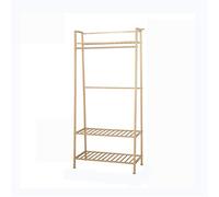 Household Coat Pipe Shelf,Freestanding Clothes Hanger with 1 Hook and 3-Tier Storage Shelves,Single-Rod Garment Rack for Bedroom,Balcony,Entryway,Kitchen,170cm(Size:170 * 80CM,Color:B)