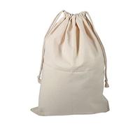 Household Cotton Drawstring Storage Bag Laundry Sack Dirty Clothes Bag with Cord Lock for Travel Home Use(30 * 40cm)