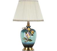 Household Desk Lamp Living Room Bedroom Bedside Ceramic Table Lamp Study Pre Read Table Light Continental Glaze Ceramics Desk Lamp, Ceiling Light