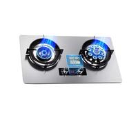 Household Double-burner Built-in Gas Stove,Energy-saving Gas Hob,180-Minute Timer Shutdown,for Garden Patio Camping Picnic(A,NG)
