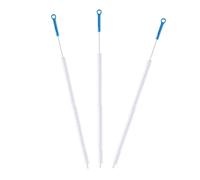 Household Drain Cleaning Tool 3pcs with Spiral Nylon Bristles for Tubs | Flexible Bendable Iron Core, Hair Snagging Remover for Kitchen Pipes and Home Maintenance Tasks Random Color