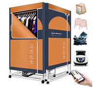Household Electric Heated Clothes Airer Dryer with Remote Control,2-Tier Folding Clothes Drying Rack 1500W Energy Saving Wet Laundry Warm Air Heated Drying Airer Wardrobe for Towel Shirts Bed The New