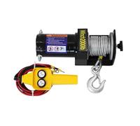 Household Electric Hoist Lifting Electric Winch 12V/24V Waterproofing Car Mounted Small Crane Domestic Hoist For Truck Trailer(24V-3000LBS)