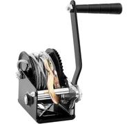 Household Electric Hoist Lifting Hand Winch Heavy Duty Rope Crank With 33 Ft Steel Wire Cable And Two-Way Ratchet For Trailer Boat Or ATV Towing(800lbs)