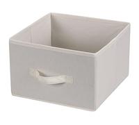 Household Essentials 311306 Set of 2 Drawers for Hanging Shelf Closet Organizers | Natural Canvas Fabric Bin with Handle,Off-White