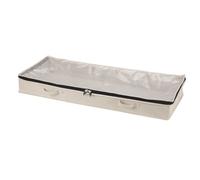Household Essentials Cotton Canvas Under Bed Clothing and Linen Storage Bag | Natural