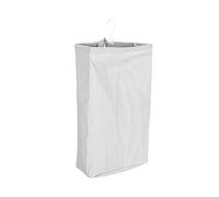 Household Essentials Door Hanging Laundry Bag, Washable Canvas Bag with Loop Handle, Holds Two Loads of Laundry, Great for Dorms and Small Spaces, Grey