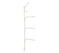 Household Essentials Hinge-It Clutterbuster Valet Family Towel Bar, White