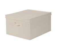 Household Essentials Jumbo Storage Box, Natural Canvas