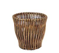Household Essentials ML-2225 Small Reed Willow Waste Basket