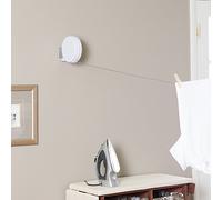 Household Essentials R-400 Single Line Retractable Clothesline | 40 Feet for Hanging Laundry, White