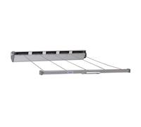 Household Essentials Retractable Clothesline 5-Line Dryer | Indoor or Outdoor Use | Hang Wet or Dry Laundry, Metal, White, Design