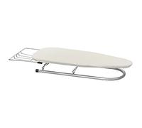 Household Essentials Tabletop, Compact Board with Iron Rest, Includes Door Hang, Perfect for Dorms and Small Spaces, Alloy Steel, Silver, 12 x 30