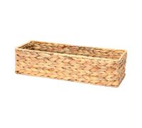 Household Essentials Water Hyacinth Rectangular Storage Basket, Natural