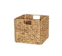 Household Essentials Wicker Open Storage Bin for Shelves, Natural