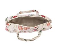 Household Fabric Fts Knitting Storage Sweater Woven Bag Rose Storage Bag for Makeup and Knitting Plies Ideal for DIY Enthusiasts and fters. (Rose Jacquard)
