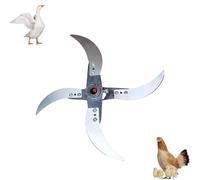 Household Farming Grass Shredder Knife Blades,Adjustable Diameter Vegetable Shredder Blades Set,Improved Chopping Efficiency for Grass and Vegetables,12mm Hole Diameter G-Rass Cutter (1PCS)