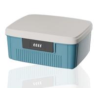 Household First Aid Kit and Medicine Storage Box - Double Layers Multi Grid Medicine Box with Lid - Portable Medicine Cabinet for Home and School