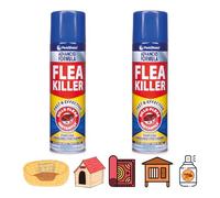 Household Flea Spray for Home 200ml - Fast Acting Flea Treatment for Carpets, Dog Beds, Pet Beds, Kennels & Soft Furnishings - Instant Flea Control & Tick Protection - Pack of 2