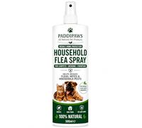 Household Flea Spray - Natural Flea Treatment for Home - Flea, Mite & Pest Control for Carpets, Bedding & Furniture - Pet Safe, Non Toxic - 500ml | PaddiPaws